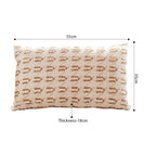 SOGA 2X 35cm  Embroidered Geometric Throw Pillow