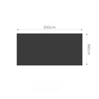 SOGA Soft  Light Beige Tassel Throw Blanket 160x200cm Soft Polyester