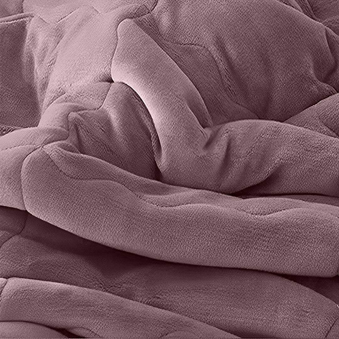 Light Purple Throw Blanket Warm Cozy Double Sided