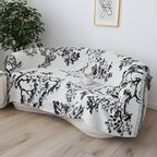 SOGA One-seater White Sofa Cover Tree Print 130x180cm Polyester