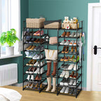 21-Shelf Tier Shoe Storage with Handle
