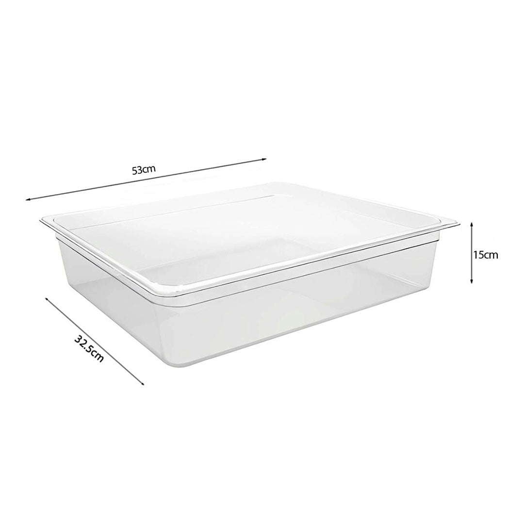 150mm Clear GN Pan 1/1 Food Tray