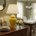 Ceramic Table Lamp Yellow