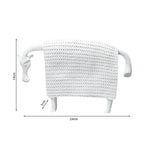 SOGA 24cm White Cow Sculpture with Dotted Pattern in Resin for Modern Home Décor