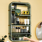Green Multi Tier Cosmetic Storage Rack Organiser