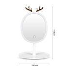 White Antler LED Light Makeup Mirror