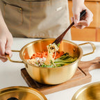 SOGA 16cm  Ramen Pot in Vibrant Yellow Crafted from Durable with Lid Kitchen essential