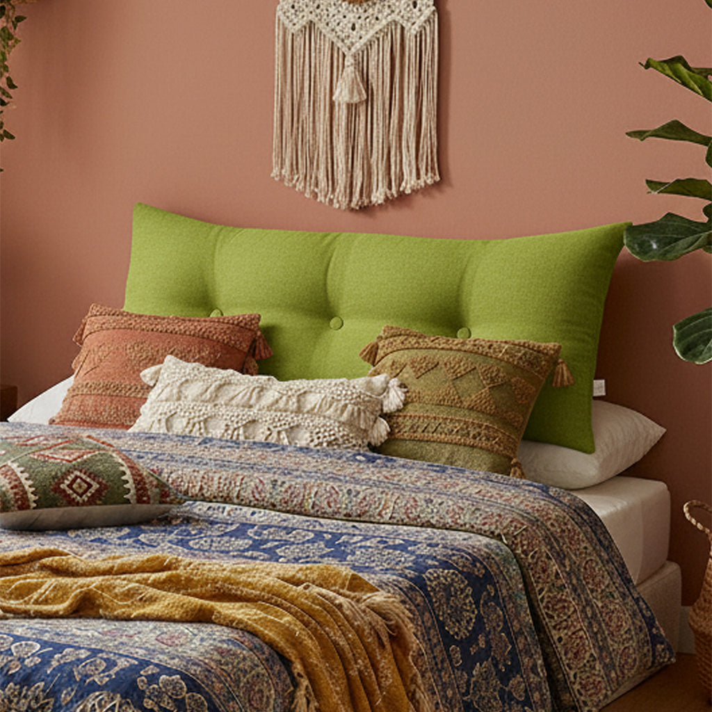 100cm Green Wedge Bed Cushion