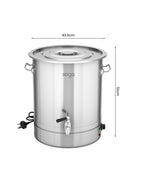 48L Stainless Steel URN Commercial Water Boiler