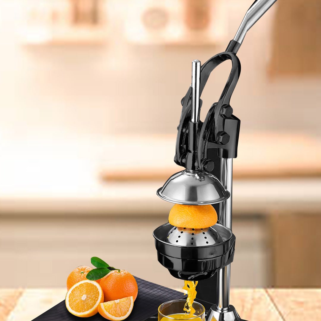 Stainless Steel Manual Juicer Black