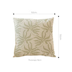 SOGA 2X 50cm Botanical Green Fern Leaf Embroidered Throw Pillow