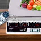 40kg Digital Commercial Kitchen Scales White