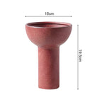 15x19.5cm Ornament Brown Versatile Ceramic Vase
