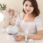 White 360 2 Layered Jewelry Storage Box Waterproof