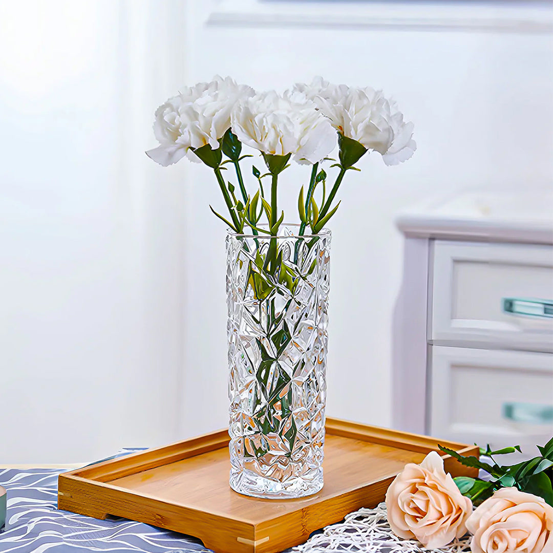 14x30cm Heavy Duty Glass Vase Crystal Clear