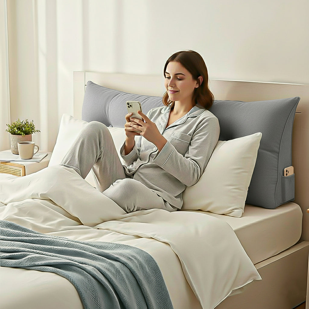 SOGA 100cm Silver Cushion Pillow