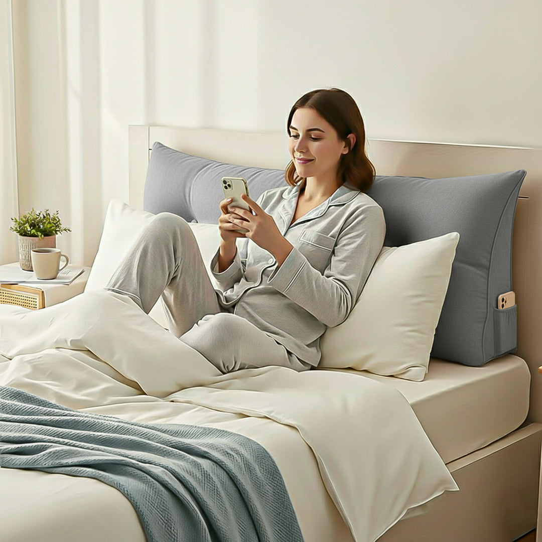 SOGA 100cm Silver Cushion Pillow