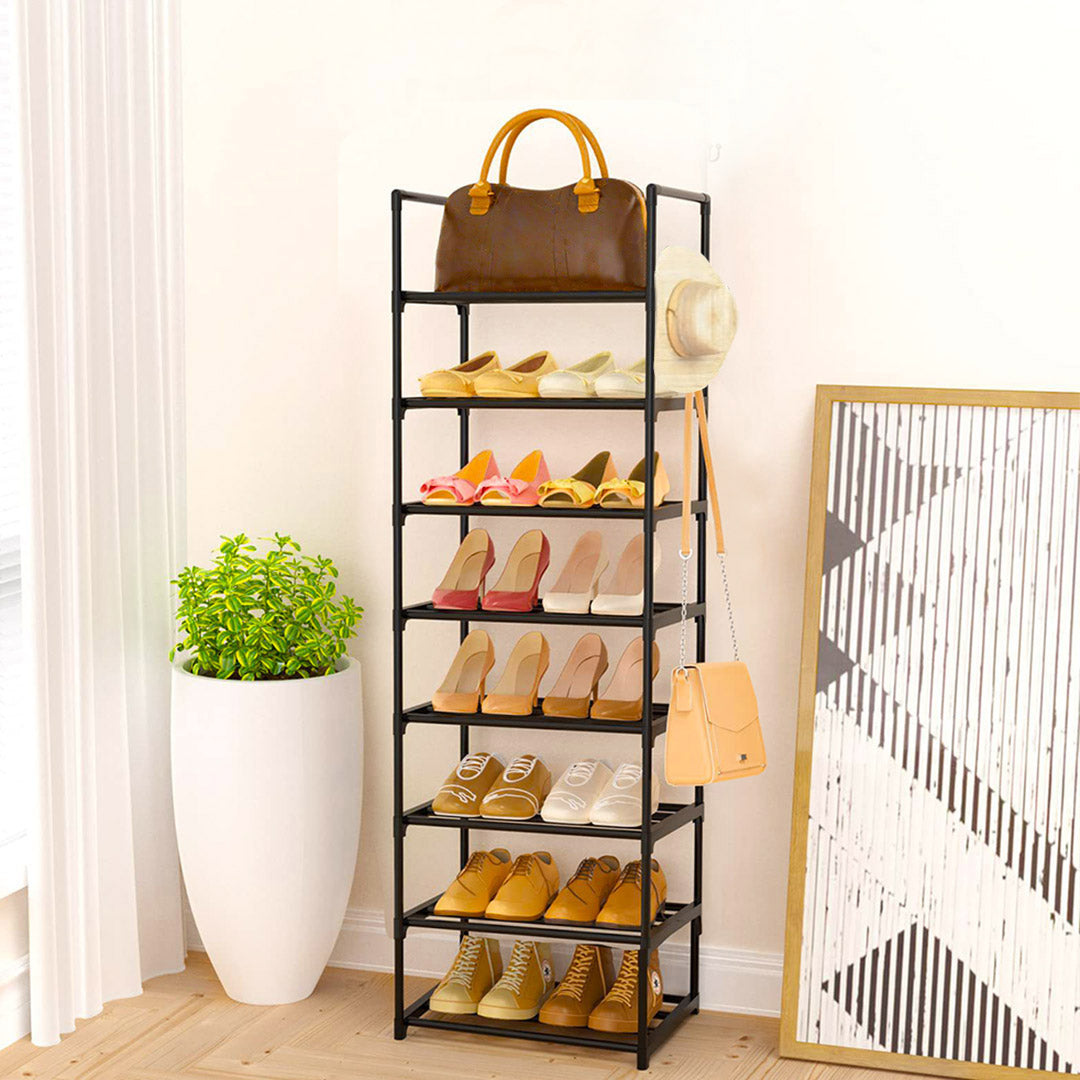 8 Tier Shoe Storage Shelf with Handle