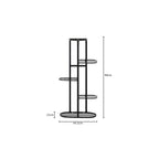 5 Tier Black Metal Plant Rack