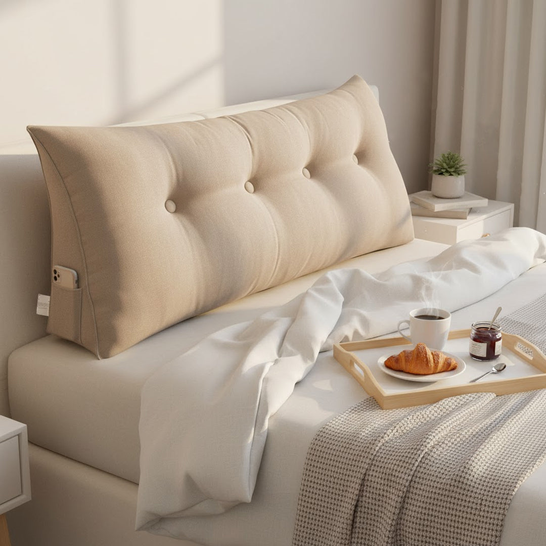 Soga 120cm  Beige Triangular Wedge Bed Pillow