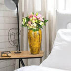 35x17cm Yellow Large Ceramic Flower Vase Elegant Living Room Home Decor