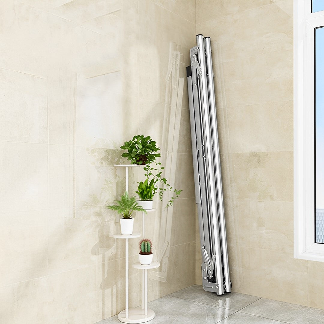 2.0m Portable Standing Clothes Drying Rack 3 Poles