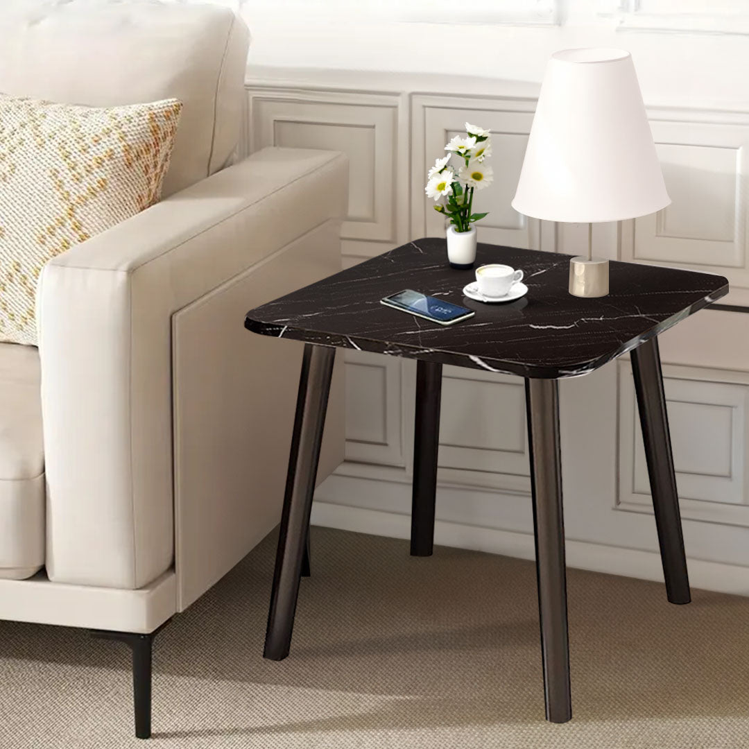 40cm Black Ceramic Table Stone Pattern Compact