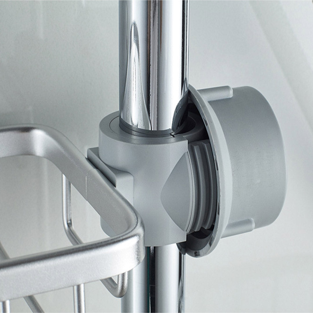 Silver Single Kitchen Sink Faucet Organiser