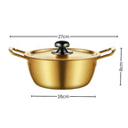 SOGA 16cm  Ramen Pot in Vibrant Yellow Crafted from Durable with Lid Kitchen essential
