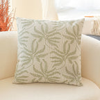 SOGA 2X 50cm Botanical Green Fern Leaf Embroidered Throw Pillow