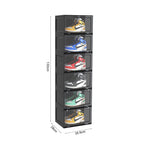 6 Tier Black Shoe Organiser
