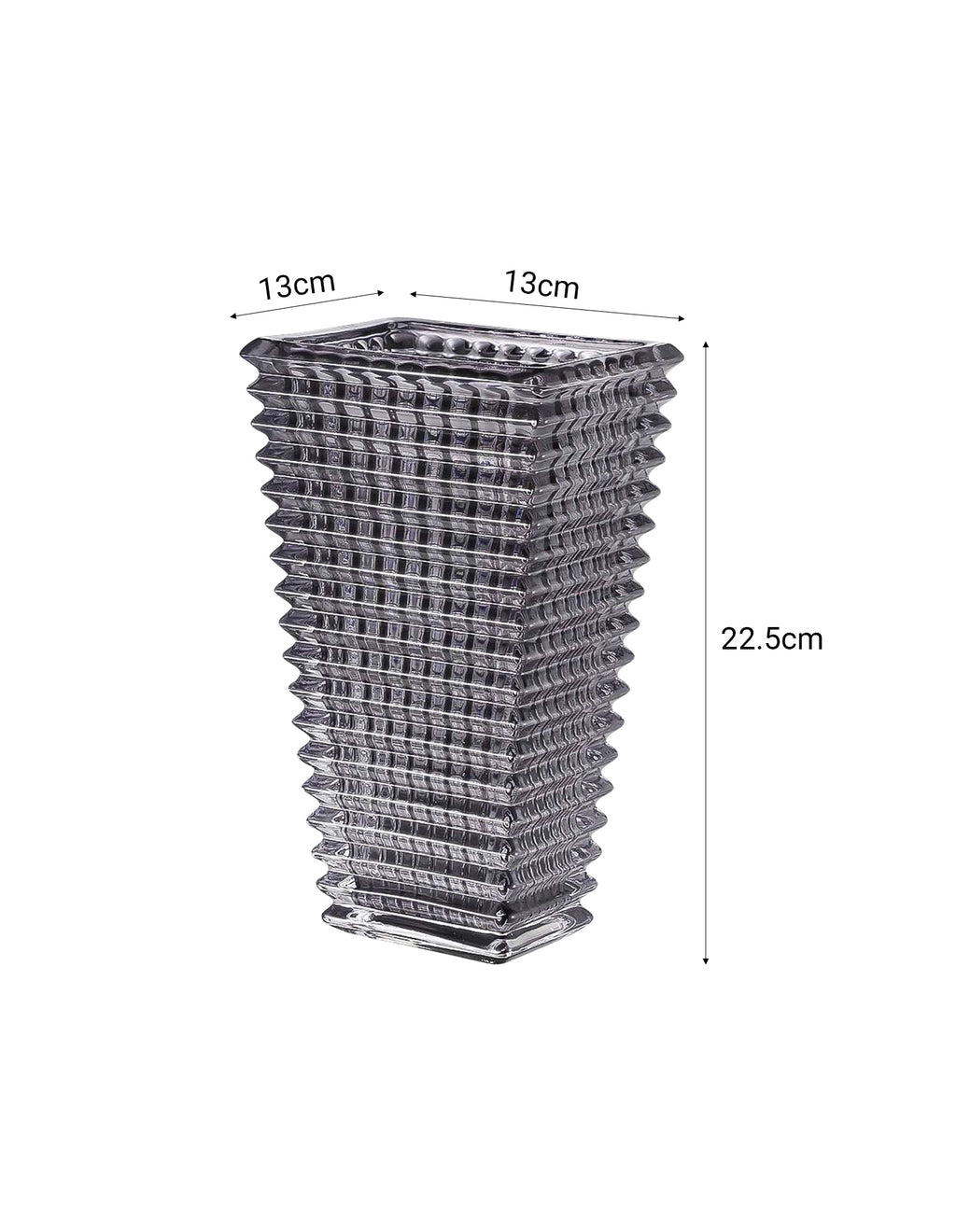 SOGA 22cm Modern Gray Ceramic Glass Vase Home Decor