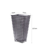 SOGA 22cm Modern Gray Ceramic Glass Vase Home Decor