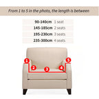High Stretch 2-Seater Grey Sofa Slipcover