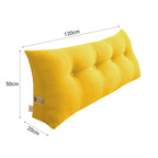 SOGA 120cm Yellow Triangular Wedge Bed Pillow Headboard Backrest