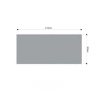 SOGA Three-seater White Faux Fur Throw Blanket 90x210cm Polyester