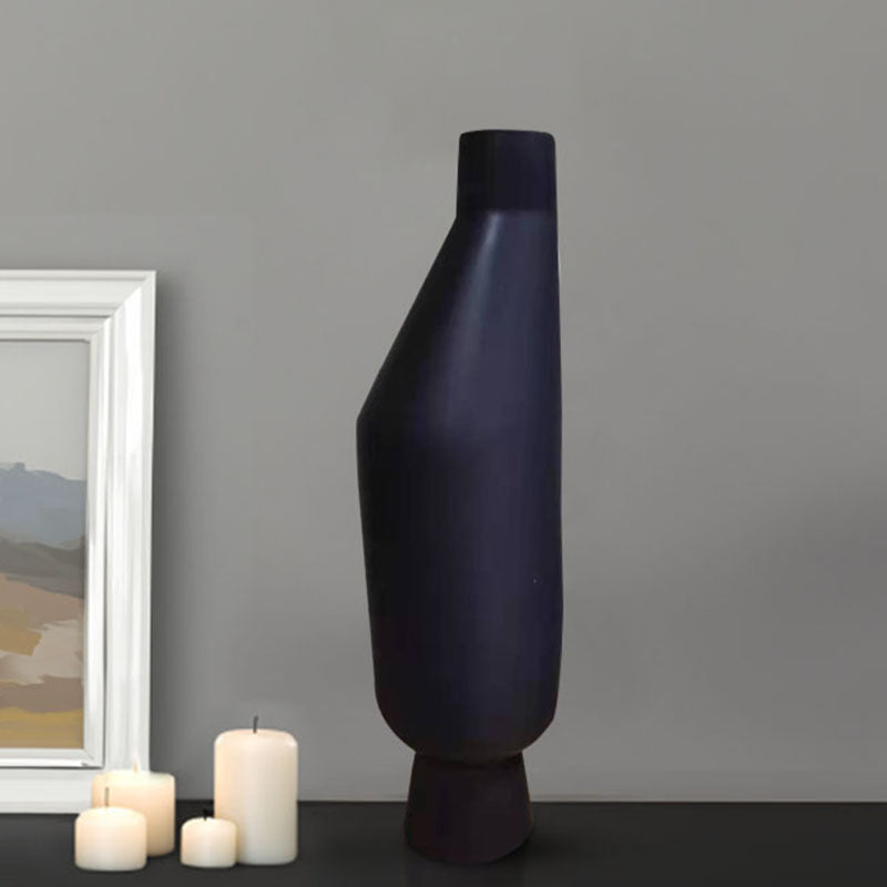 14x52cm  Ornament Black Modern Minimalist Vase