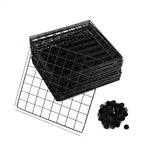 Black Portable 4-Cube 2 Column Storage Organiser
