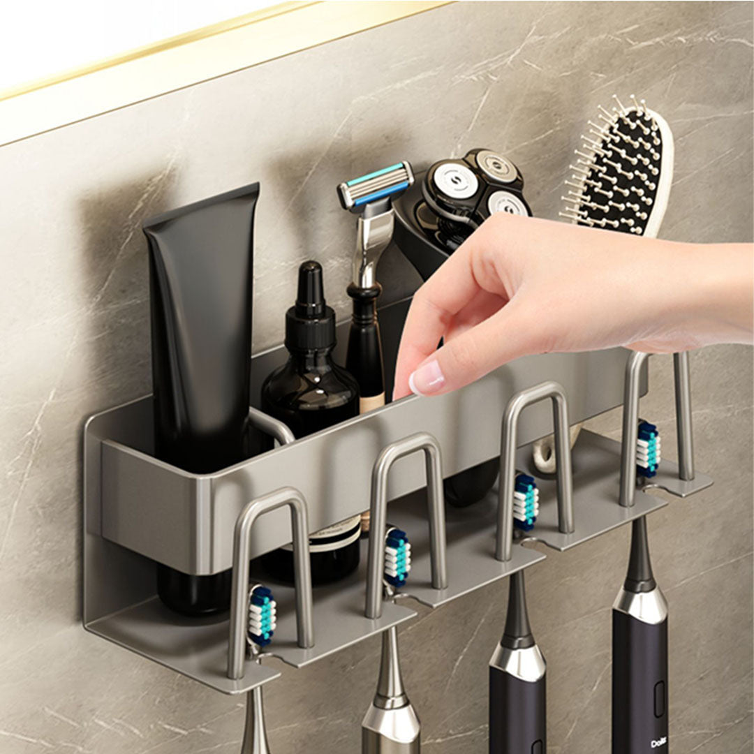 27cm Wall-Mounted Bathroom Storage Shelf Rack
