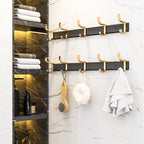 41cm Wall Mounted Towel Rack with Durable Hooks
