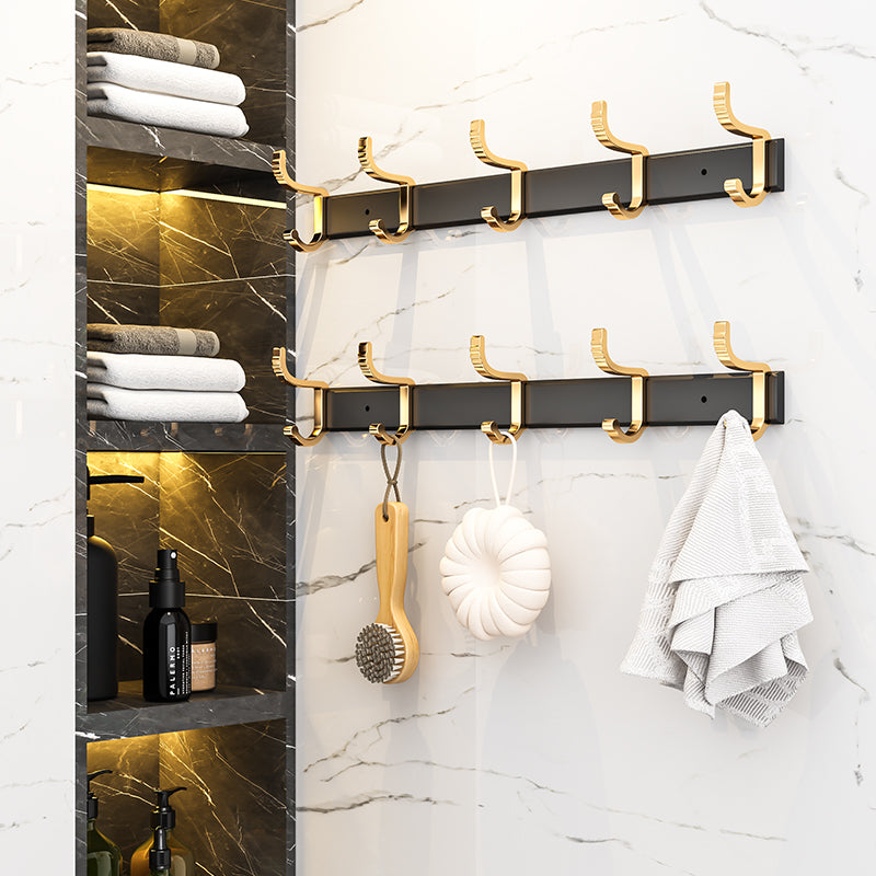 41cm Wall Mounted Towel Rack with Durable Hooks