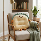 Smiley Face Toast Bread Cushion