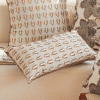 SOGA 2X 35cm  Embroidered Geometric Throw Pillow
