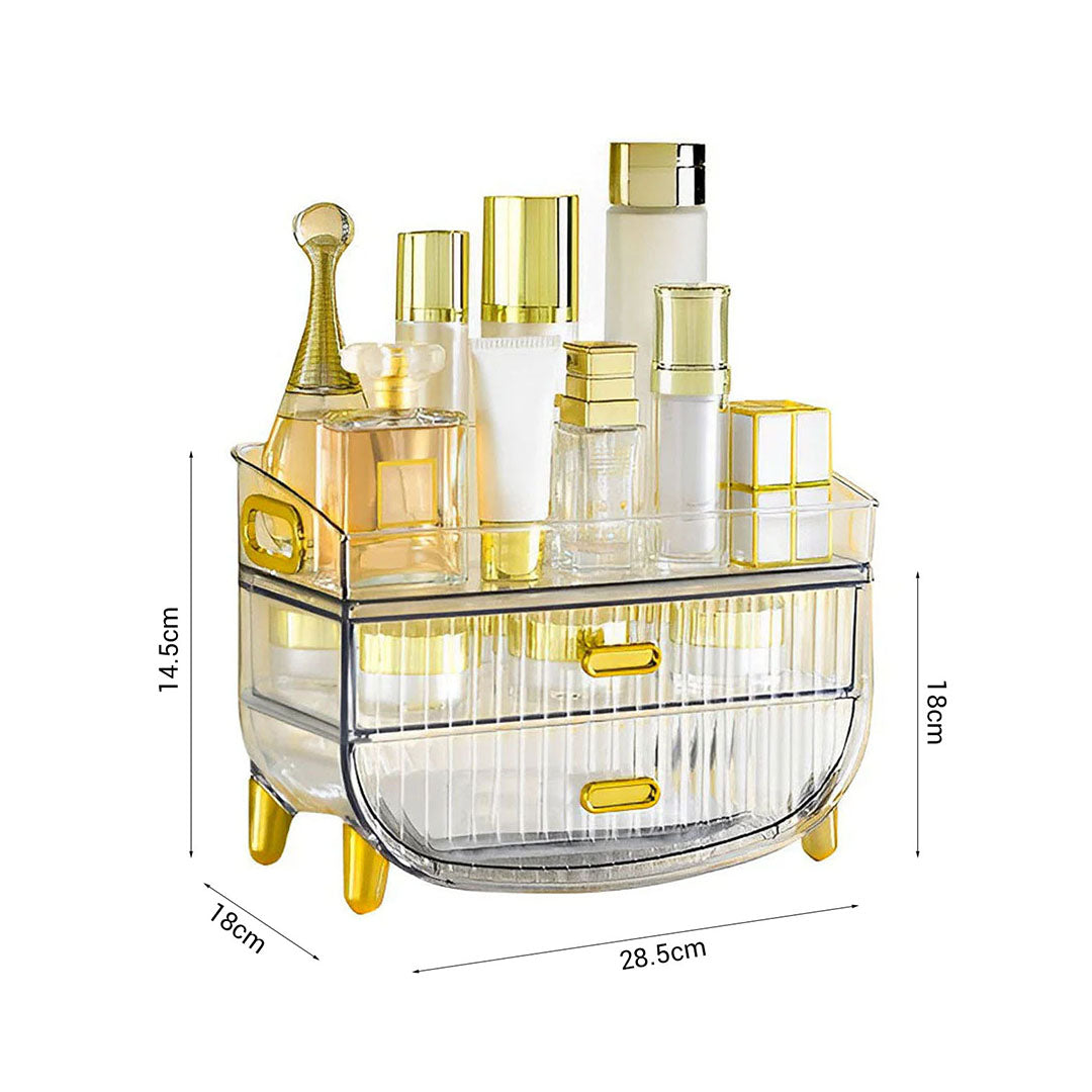 3 Tier Transparent Multifunctional Countertop Cosmetic Storage Organiser