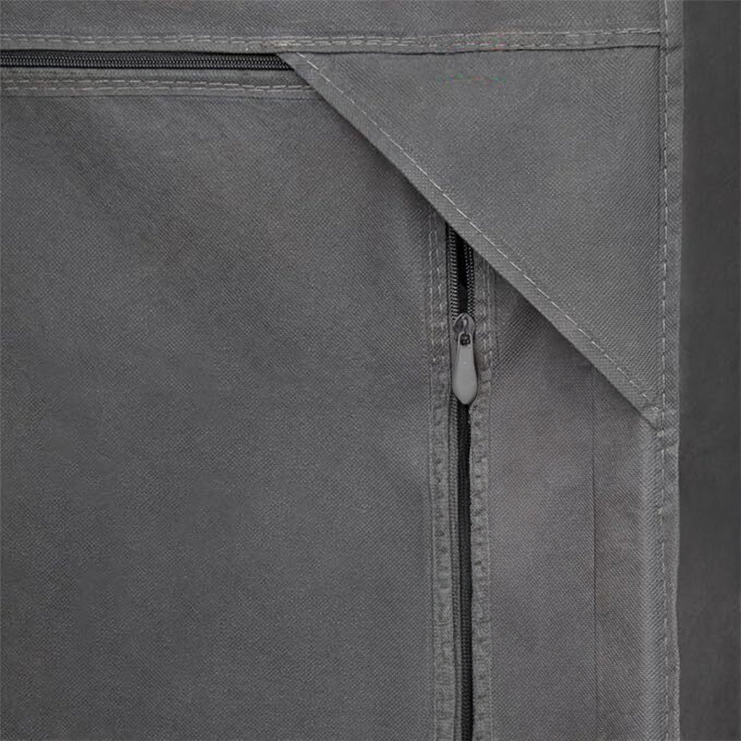 SOGA 75x45xcm Gray Clothes Organizer Rack with Zippered Dust Cover