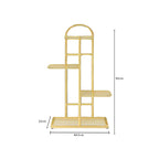 4 Tier Gold Metal Plant Flowerpot Display Rack
