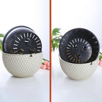 SOGA 2X White Hanging Self-Watering Resin Flower Pots (Large)