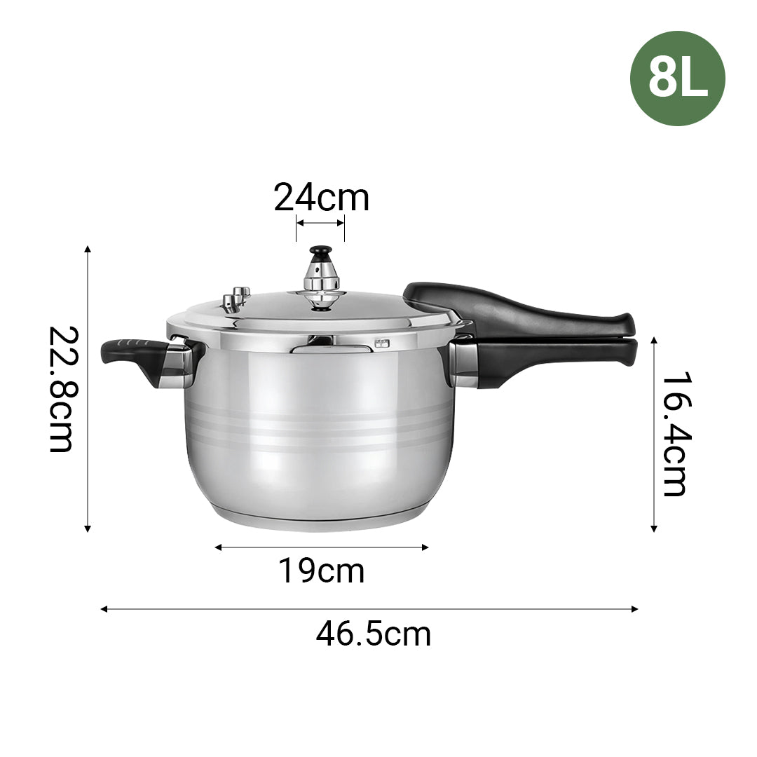 8L Stainless Steel Pressure Cooker With Seal
