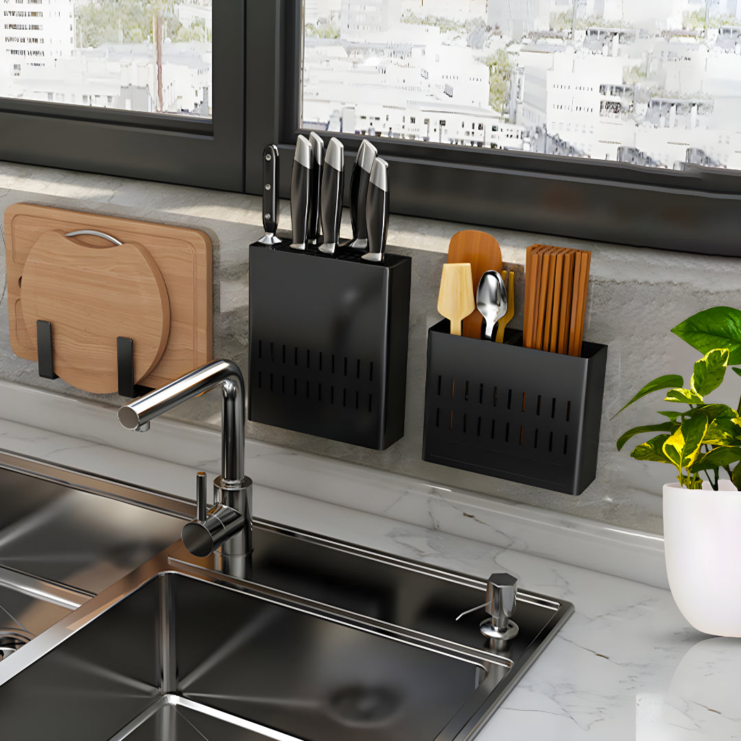 Wall Mounted Kitchen Knife Storage Rack