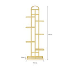8 Tier Gold Metal Plant Flowerpot Display Rack